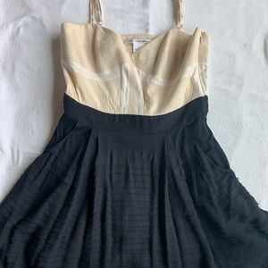 Diane Von Furstenberg, DVF black and White dress, size 10